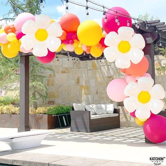 KatchOn 3 Daisy Balloons Party Decorations 30" New - Picture 7 of 7